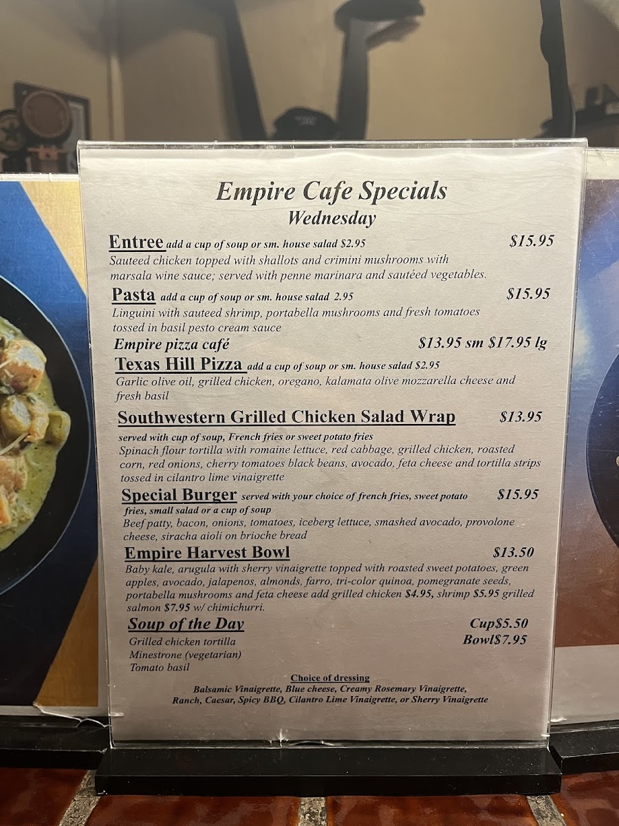 Empire Café Menu - Image 3