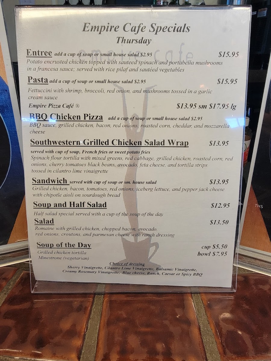 Empire Café Menu - Image 5